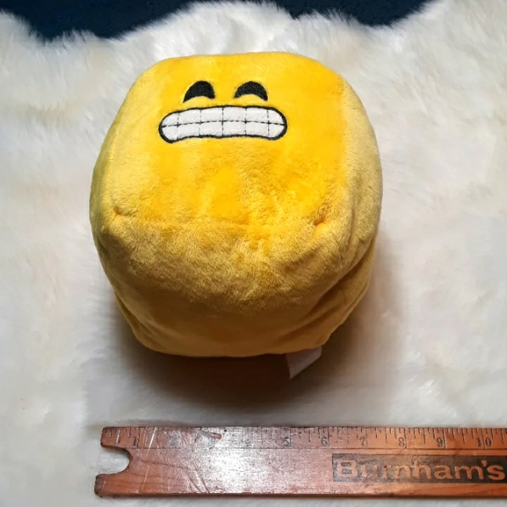 Cheesy Smile Emoji Stuffed Plushie
